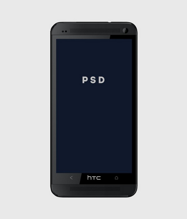 Free HTC One PSD Mock-Up Template