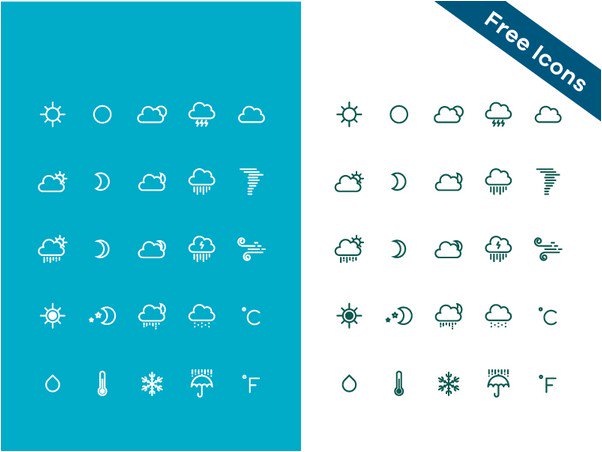 Free weather icons 