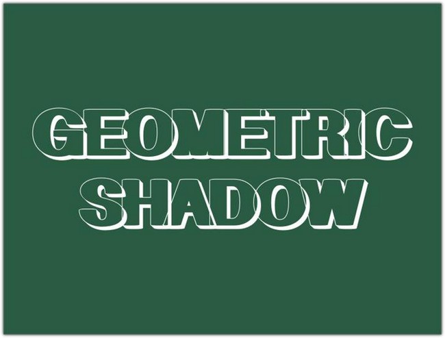 Geometric Shadow font by Intellecta Design