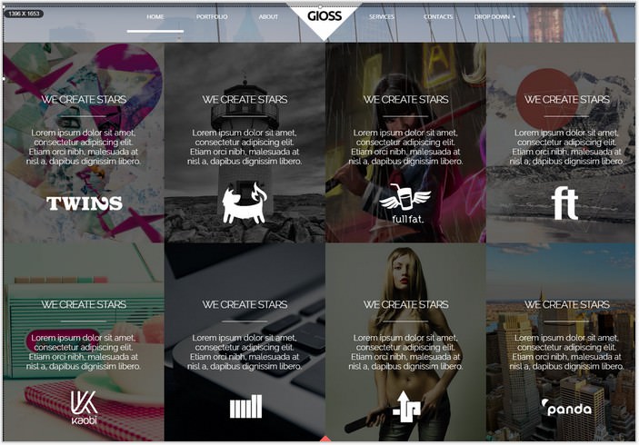 Gioss - Responsive HTML One Page Parallax