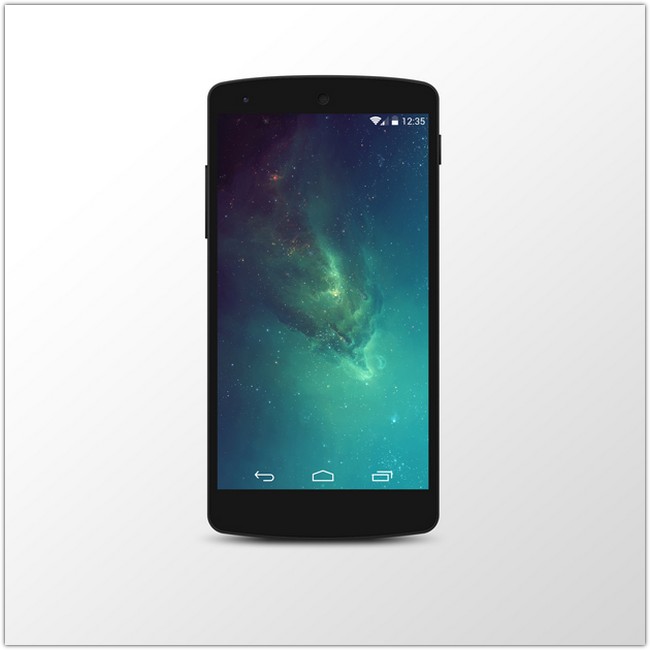 Google Nexus 5 PSD Mock-Up