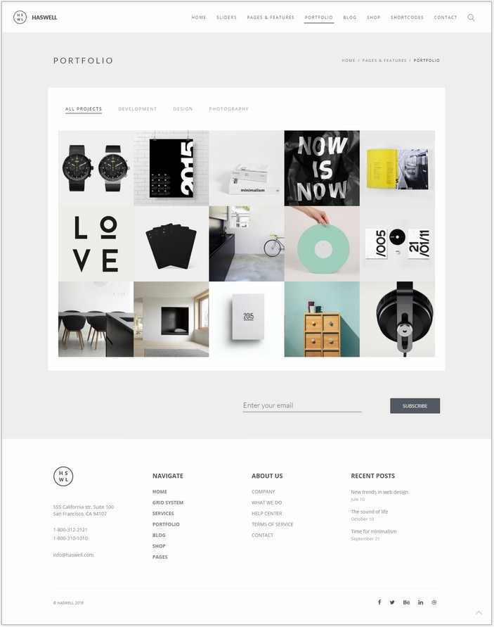Haswell - Multipurpose One & Multi Page Template