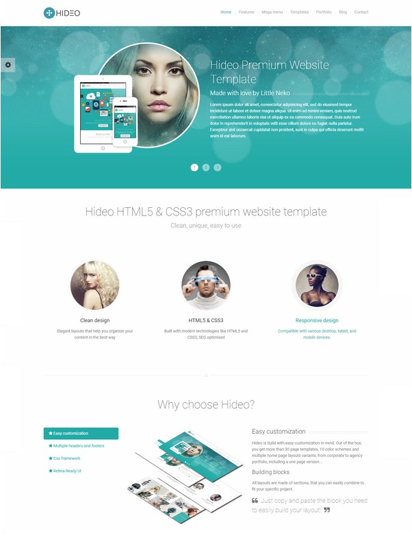 Hideo HTML5 Bootstrap Website Template