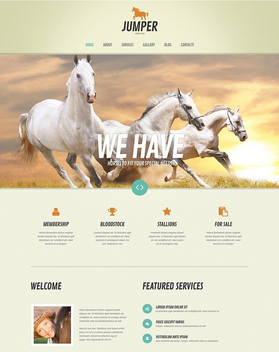 Horse Responsive WordPress Theme