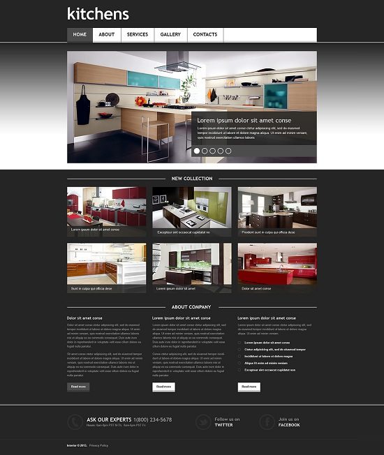 Interior Design Responsive Website Template