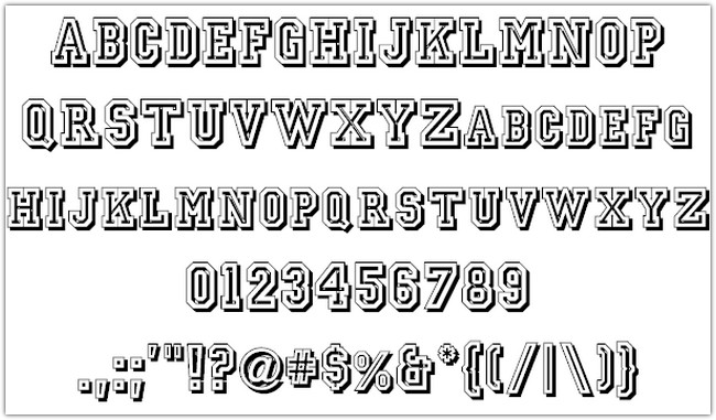 JerseyLetters Font by Perry Mason