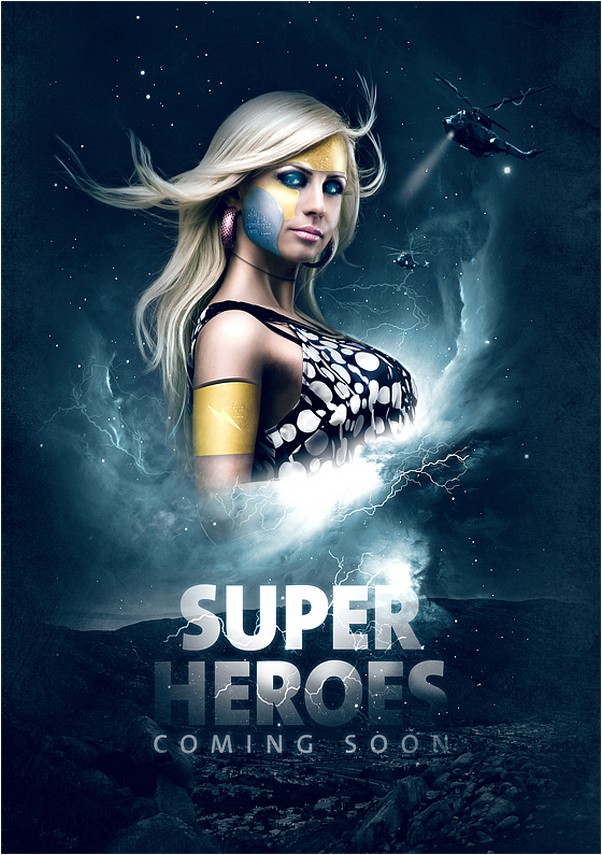 Making a Superhero Movie Teaser Poster