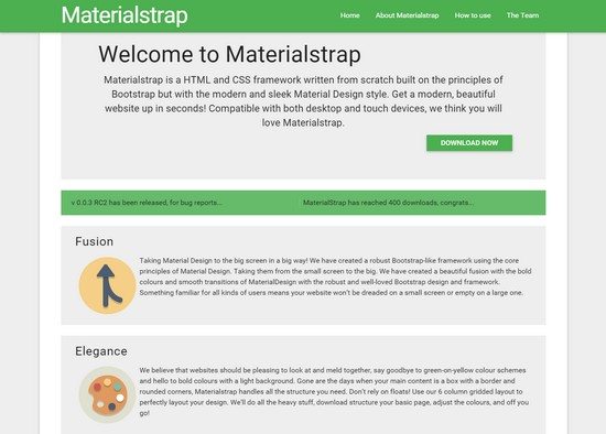Materialstrap-HTML-and-CSS-Framework