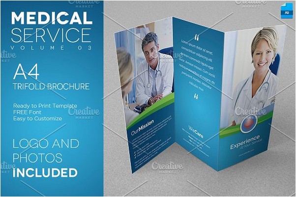 Medical Service A4 Trifold Flyer 03 