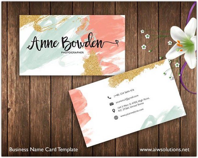 25 Best Printable Name Card PSD Templates 2018 Templatefor