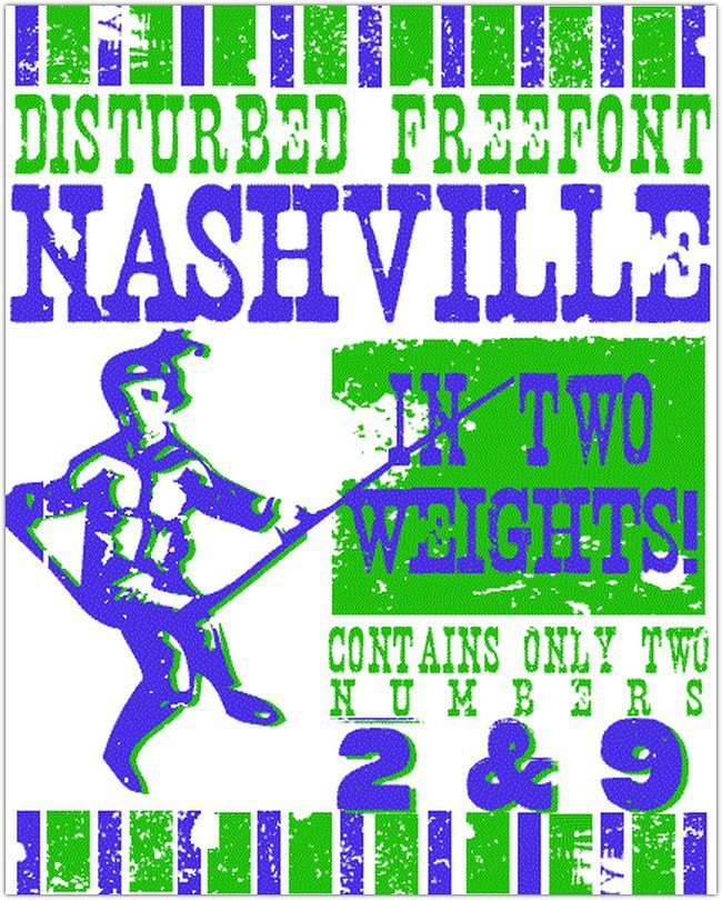 Nashville font
