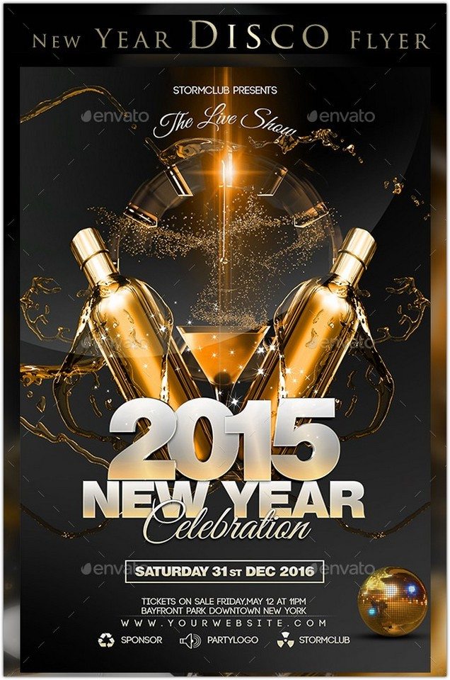 New year Eve Party Flyer PSD. New year Eve Party Flyer PSD download.