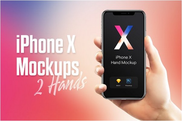 New iPhone X Hands Mockups