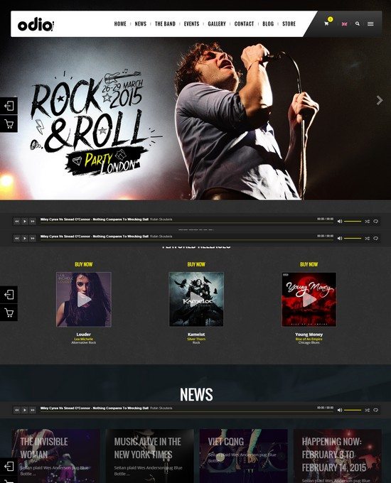 Odio – Music WP Theme For Bands, Clubs, and Musicians