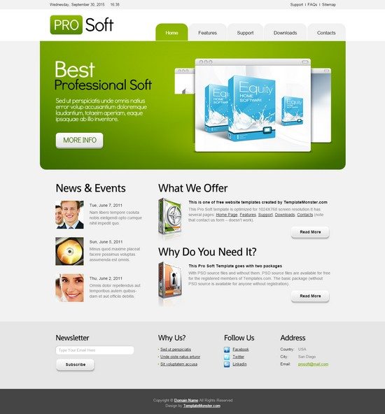 PRO SOFT FREE CSS TEMPLATE