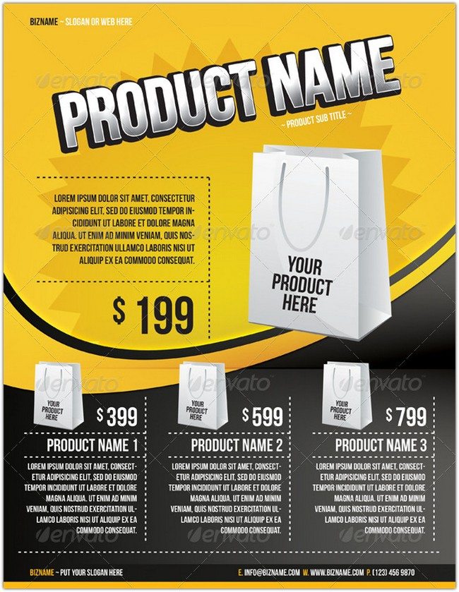 Product Flyer templates