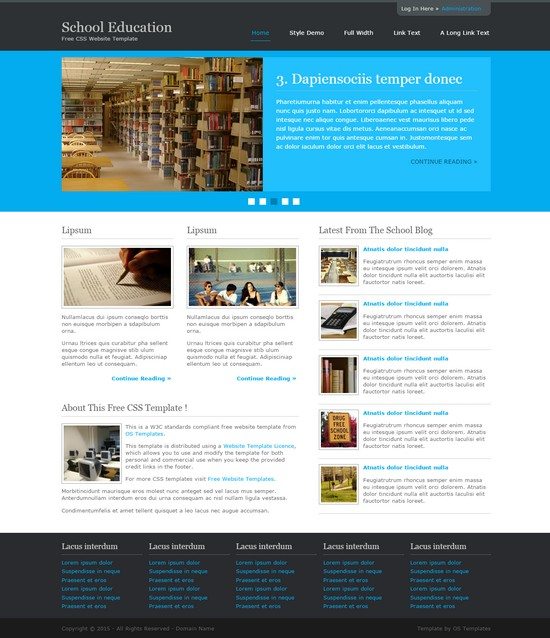 SCHOOL EDUCATION FREE CSS TEMPLATE