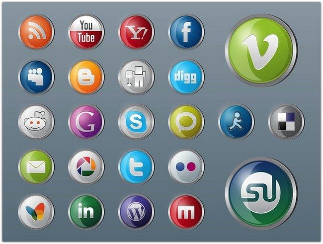 SOCIAL WEBSITE ICONS