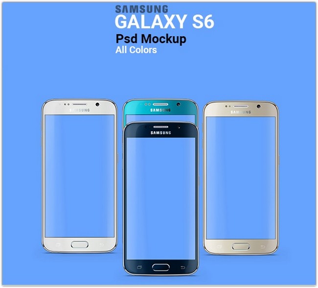 Samsung Galaxy S6 Psd Mockup