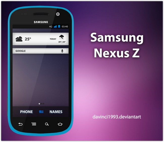 Samsung Nexus Z PSD + PNG + ICO