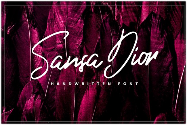 Sansa Dior Signature Script  
