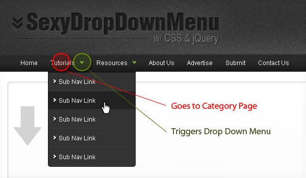 Sexy Drop Down Menu w jQuery & CSS