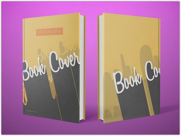 Simple Front and Back Cover Book Mockups