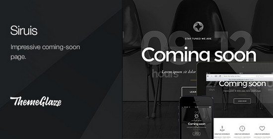 Sirius - Responsive Coming Soon Page