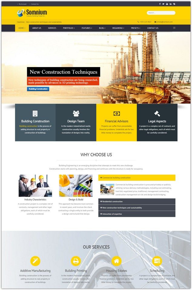 32+ Best Architecture & Construction Joomla Templates 2018 - Templatefor