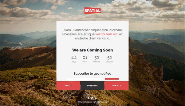 Spatial - Responsive Under Construction Template