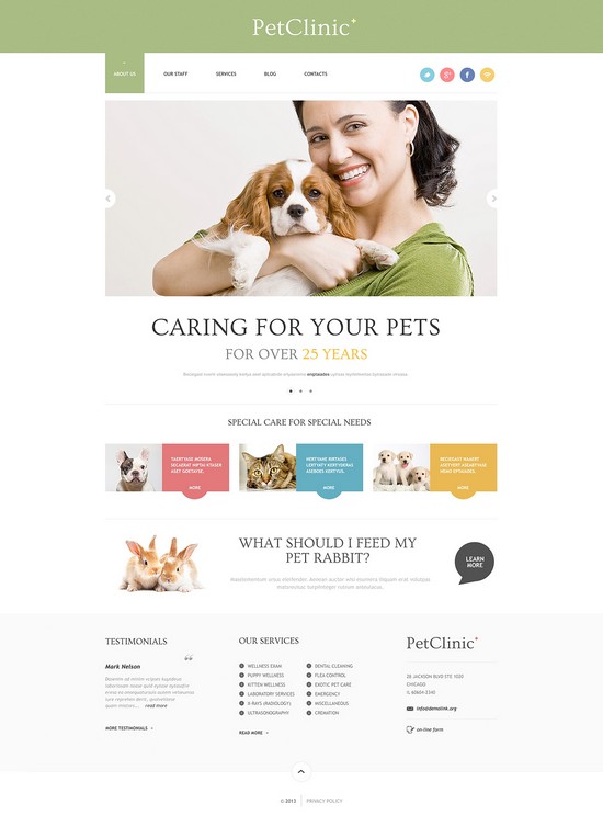 Successful Animals and Pets WordPress Theme