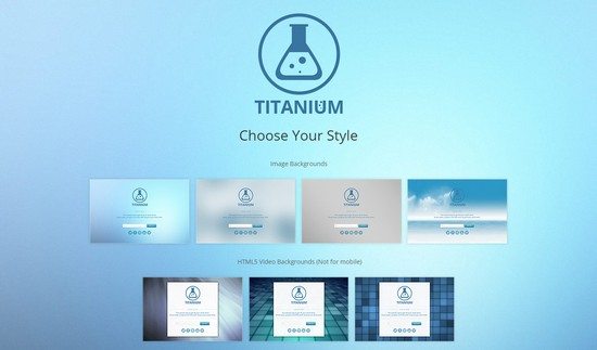 Titanium - Coming Soon Page (HTML5)