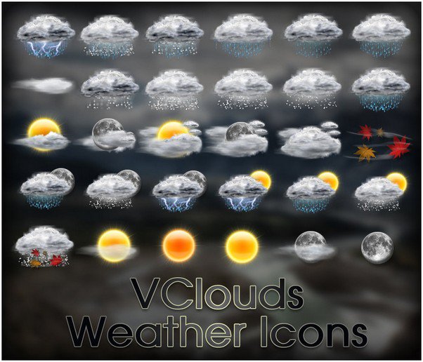 VClouds Weather Icons 