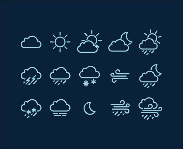 Weather Vector Icons 