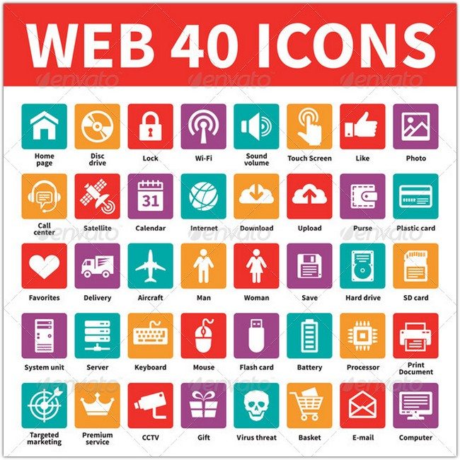 Web 40 Icons
