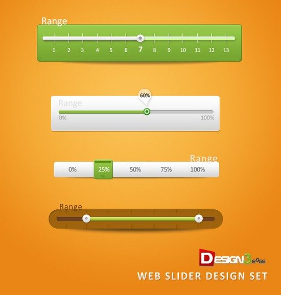 Web Slider Design Set (PSD)