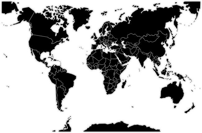 World map - low resolution