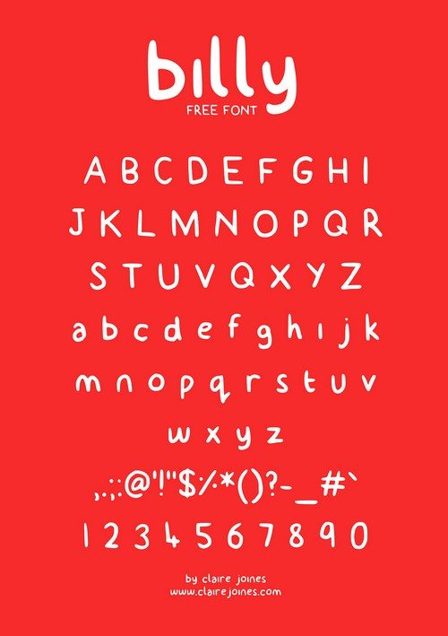 billy typeface (free)