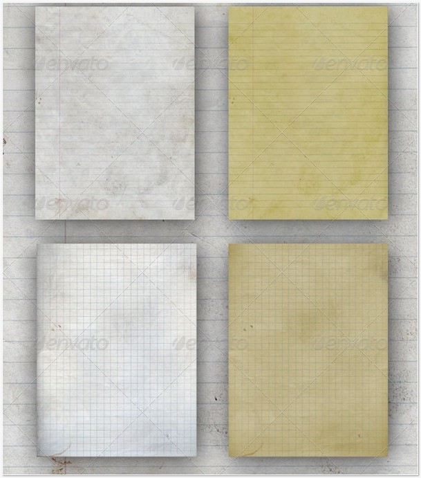 10 Lined Paper Textures