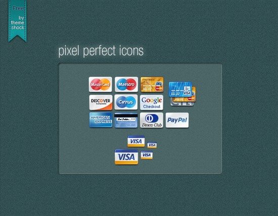 48 Pixel perfect credit card icons