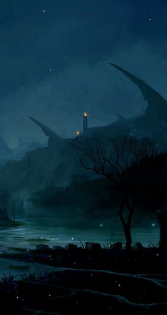 Dark Night Iphone Landscape Wallpaper