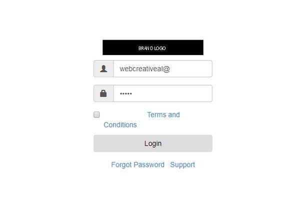 Absolute Center Login Page with Bootstrap