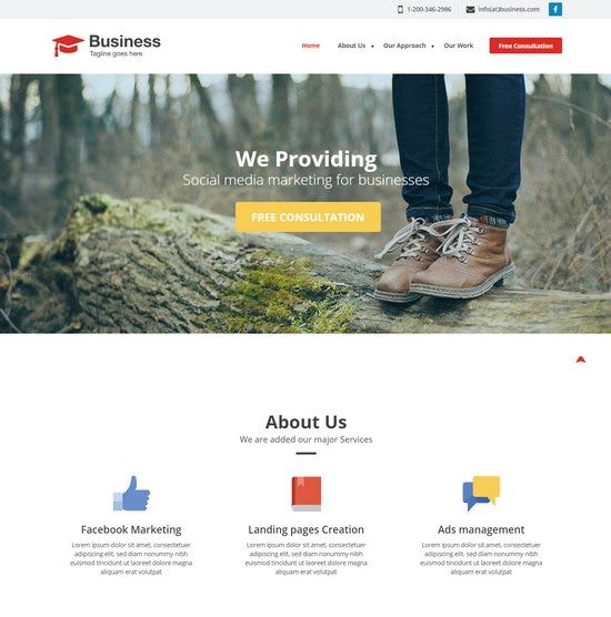 Agency Business a Singlepage Flat Bootstrap Responsive Web Template