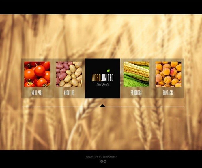 Agriculture Website Template