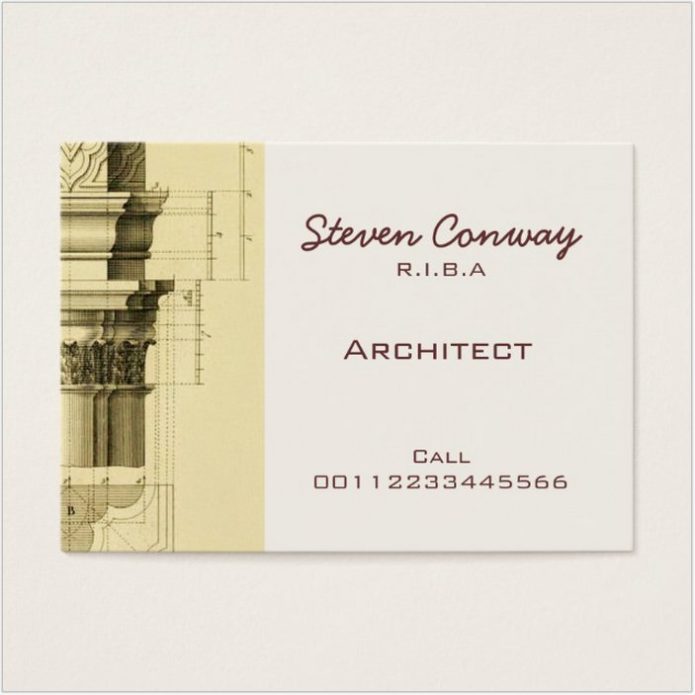 Architect ~ Gothic Architecture Design Business Card