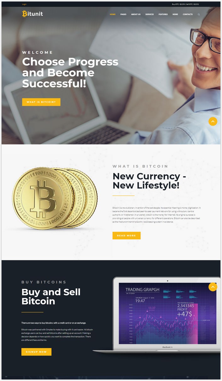 16+ Best Cryptocurrency & Bitcoin WordPress Themes 2018 | Templatefor