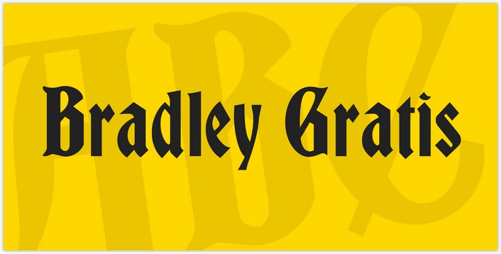 Bradley Gratis 90's Fonts