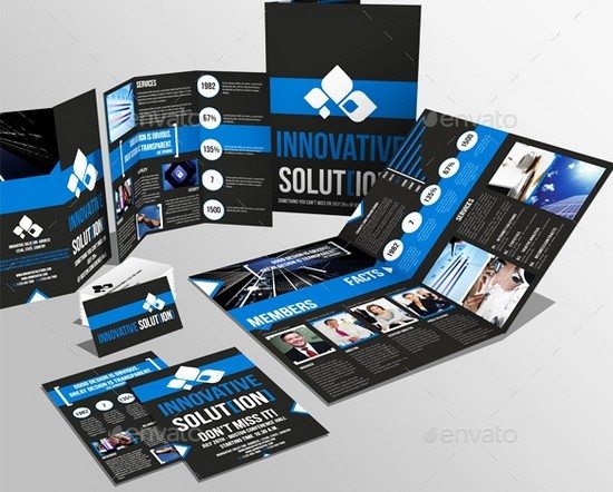 Brochure Pack A4+Trifold Leaflet+Business Card