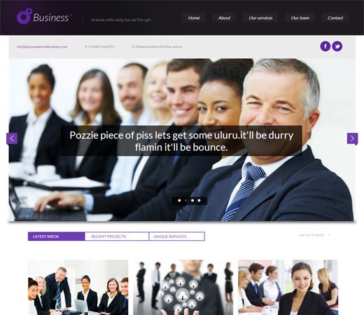 Business Corporate Responsive web template