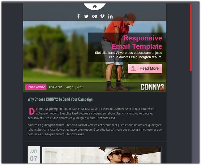 CONNY3 - Responsive Email With Template Builder